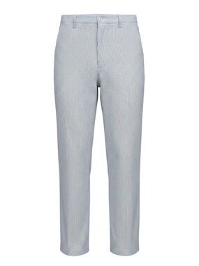 Roundtree & Yorke Mens Striped Pants 42X32 Blue & White